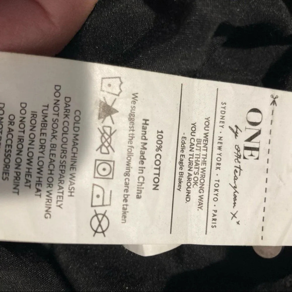 ONE TEASPOON Sz 26 Distressed Button Fly Mini Jean Denim Skirt - Picture 15 of 15